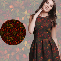 Bio French Terry mit Überbreite (Stoffbreite ca. 180 cm): Eigenproduktion  Cherry velvet blossom - von Graustufen-Stoffe